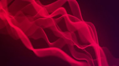 Noktalı ve çizgili fütüristik dalga. Soyut teknoloji geçmişi. Büyük veri konsepti. Üç boyutlu. 4k animasyon.