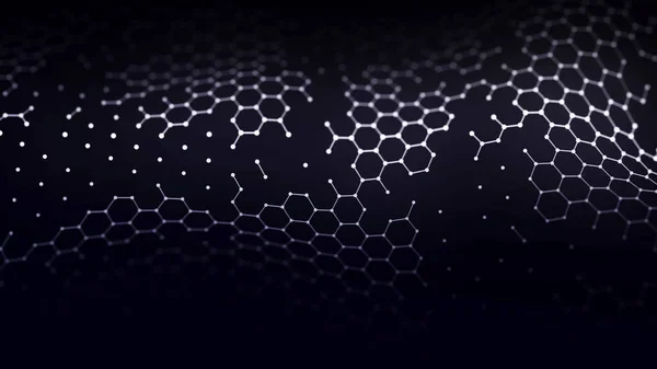 Futuristic hexagon background. Abstract technology background. Technology concept. Big data. 3d