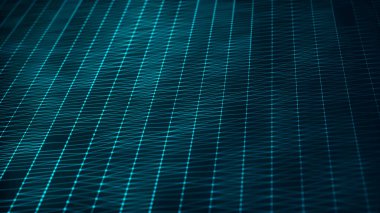 Bilim geçmişi. Veri teknolojisi çizimi. Büyük Data görselleştirme. Üç Boyut.