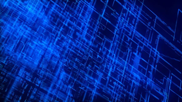Абстрактний Технологічний Фон Футуристичні Частинки Матриці Цифровий Код Великих Даних — стокове фото
