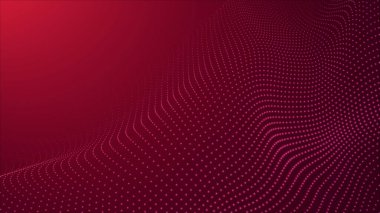 Abstract digital wave of particles. Futuristic point wave. Technology background vector. 3d.