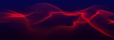 Technology background. Abstract digital combination dots. Network connection structure. 3d Widescreen. 3D rendering.