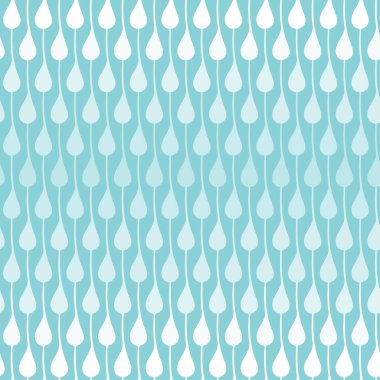 Mavi arkaplan üzerinde eğimsiz damlalar var. Yazdırma, el becerisi ve projeler için vektör illüstrasyonu ideal