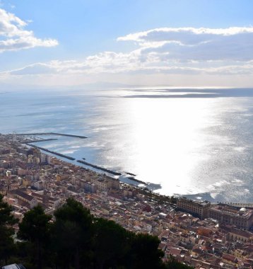 view of the sea and the city of san sebastian
