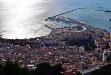 aerial view on the sea coast in italy