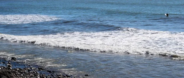 Sea Coast Background Rocks Waves Water Nature Ocean — Stock Photo, Image