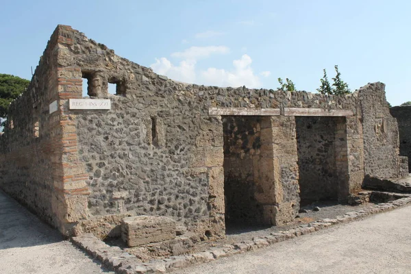 Antike Ruinen Der Stadt Pompeji Italien — Stockfoto
