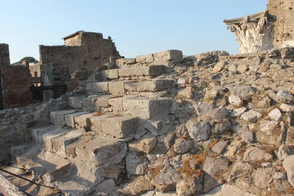 Antika Ruiner Grekisk Stad Bakgrunden — Stockfoto