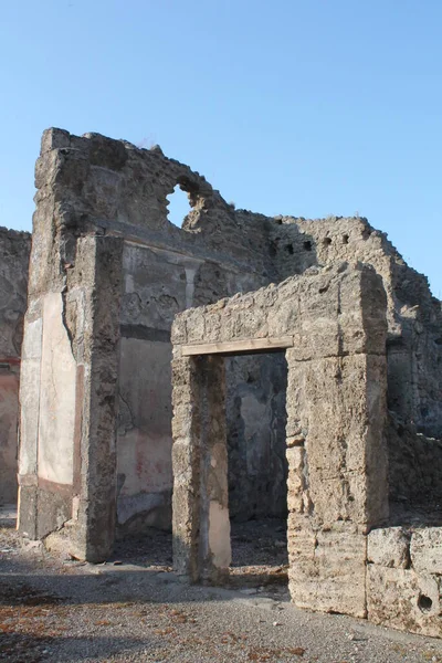 Zřícenina Starobylého Města Pompejí Itálie — Stock fotografie