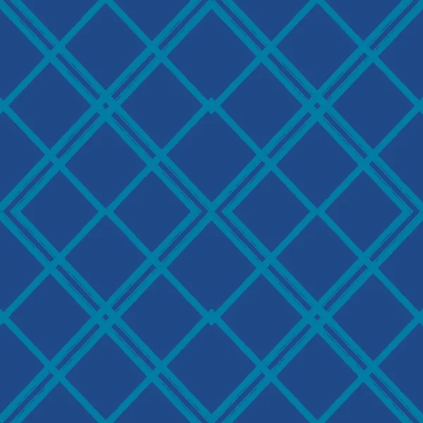 Illustration Seamless Patterns Drawing Blue Diagonal Plaid Repeat Pattern Rough — Foto de Stock