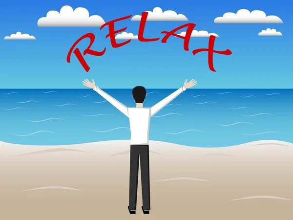 Kumsalda dinlenirken