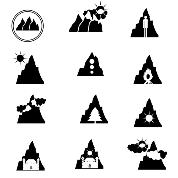 Signes de montagne — Image vectorielle