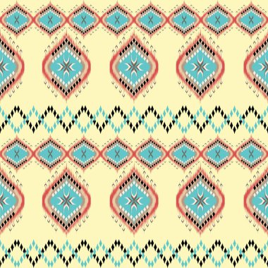 Etnik soyut sanat eserleri. Halk nakışı ve Meksika tarzı. Aztek geometrik sanat eseri baskısı. Halı, duvar kağıdı ve süs baskısı için dizayn edilmiş. Halı, giysi, ambalaj, kumaş, moda için tasarım.