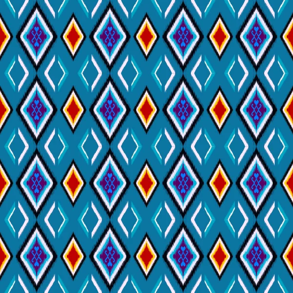 Ikat Muster Geometrisches Muster Linienmuster Abstrakter Hintergrund — Stockfoto