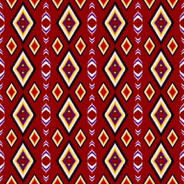 Ikat Muster Geometrisches Muster Linienmuster Abstrakter Hintergrund — Stockfoto