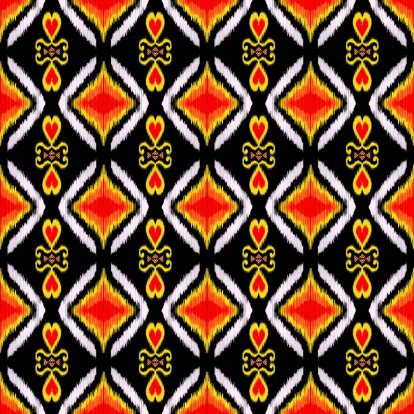 Ikat Pattern Geometric Pattern Line Pattern Abstract Background — Φωτογραφία Αρχείου