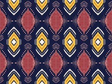 Geometric ethnic pattern design for background or wallpaper clothing wrapping Batik fabric illustration embroidery style.