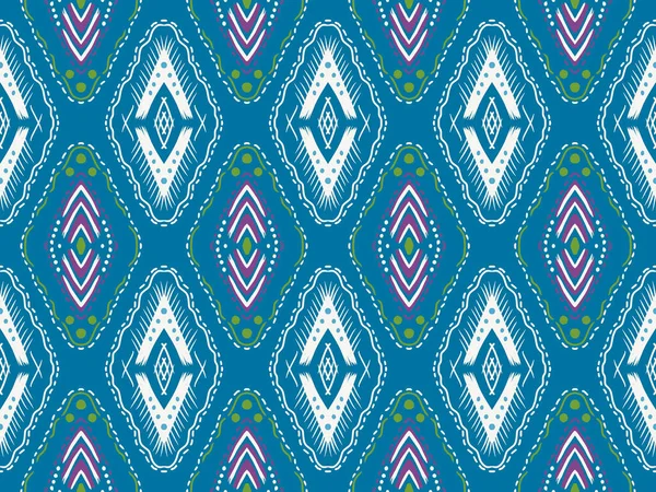 Abstract ethnic geometric ikat art. Seamless pattern in tribal, folk embroidery, and Mexican style. Aztec geometric art ornament print.Design for background or wallpaper clothing wrapping Batik fabric illustration embroidery style.