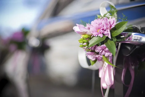 Svatební auto — Stock fotografie