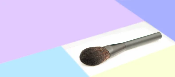 Szczotka Makijażu Kosmetyków — Zdjęcie stockowe
