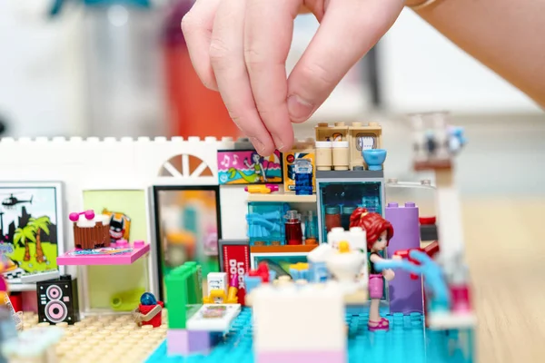 Bangkok Thailand Februari 2022 Lego Vriend Kamer Met Meisje Figuur — Stockfoto