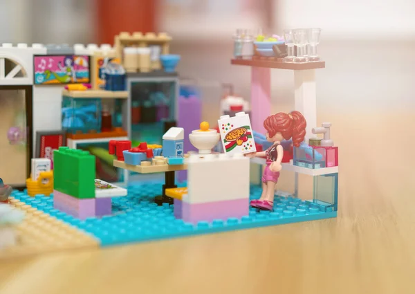 Bangkok Thailand Februari 2022 Lego Vriend Kamer Met Meisje Figuur — Stockfoto