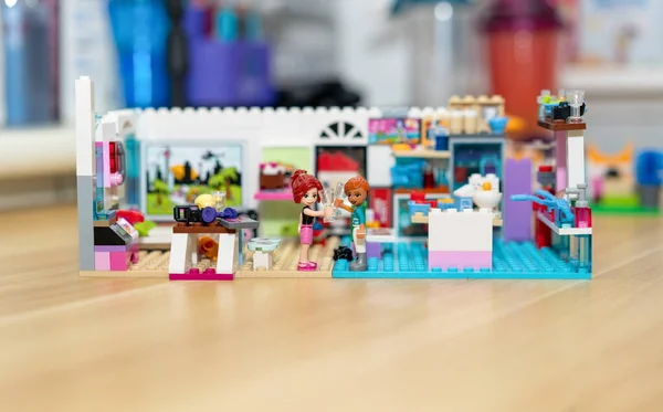 Bangkok Thailand Februari 2022 Lego Vriend Kamer Met Meisje Figuur — Stockfoto