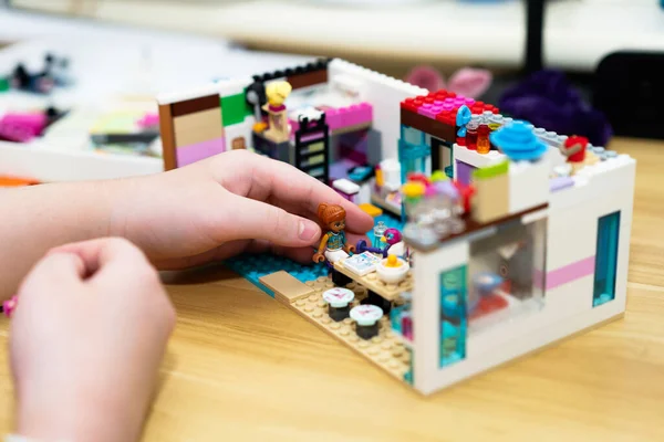Bangkok Tailândia Fevereiro 2022 Amigo Lego Definido Quarto Com Figura — Fotografia de Stock