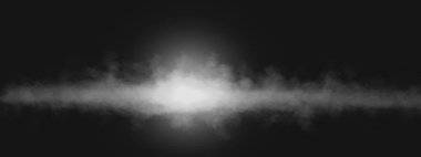 duman soyut veya sis ve buhar hava sahası ve ışık efekti gece sihirli siyah kavram arka planı