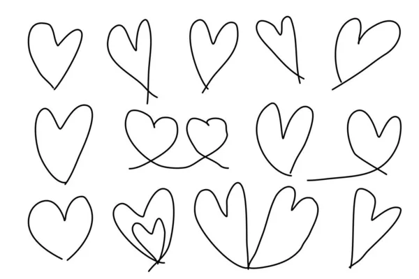 Kresba Srdce Ilustrace Pro Valentýna — Stock fotografie