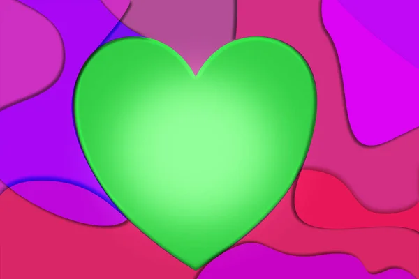 Mozaika Srdce Ilustrace Pro Valentýn — Stock fotografie