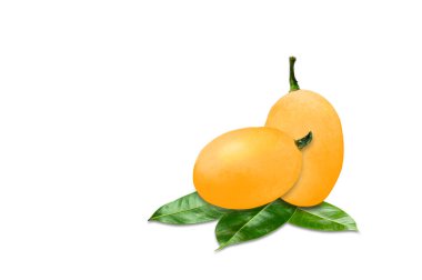 Mayonez portakallı plango meyvesi beyaza izole edilmiş.