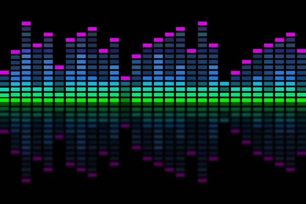 Sound Equalizer Elektronischer Musik — Stockfoto