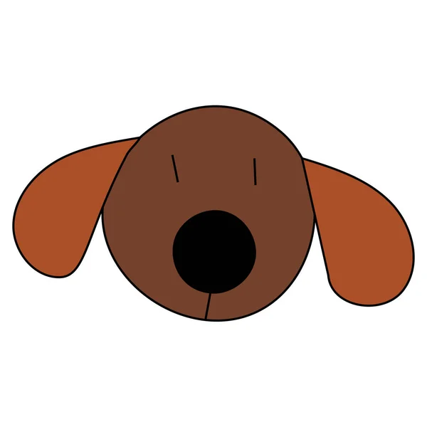 Animal Estimação Cão Cartoon Vetor Isolado — Fotografia de Stock