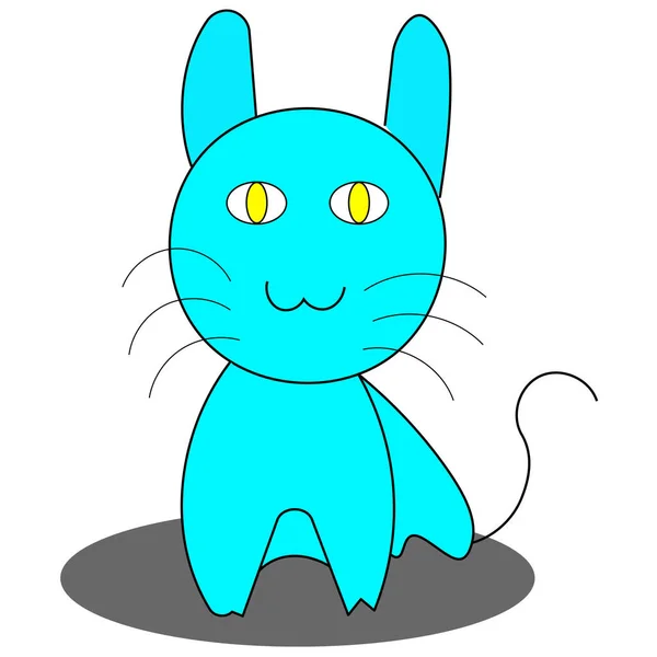 Gato Dibujos Animados Vector Aislado — Foto de Stock