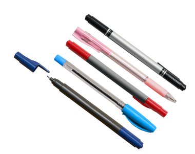 kalem ve işaret beyaz üzerine izole