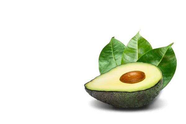 Aguacate Aislado Sobre Fondo Blanco — Foto de Stock