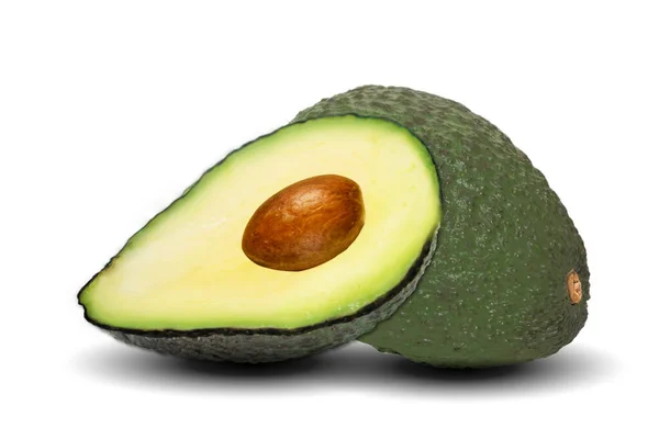 Avocado Geïsoleerd Witte Achtergrond — Stockfoto