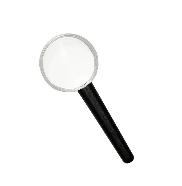 Hand Lens Magnify Glass Isolated Top View —  Fotos de Stock