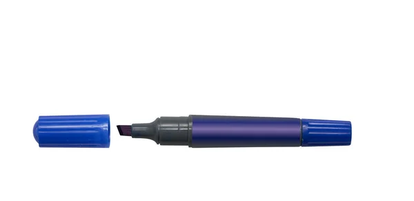 Pen Marker Isolated White Top View — Fotografia de Stock