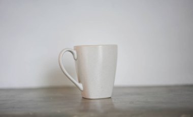 Kopyalama alanı olan porselen kahve fincanı