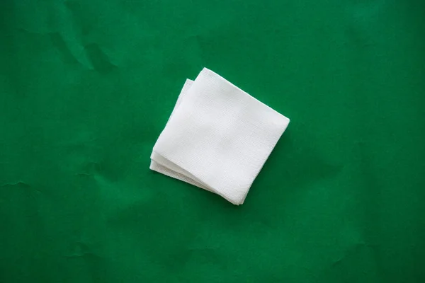 sterile gauze isolated top view for medical dressing surgery concept