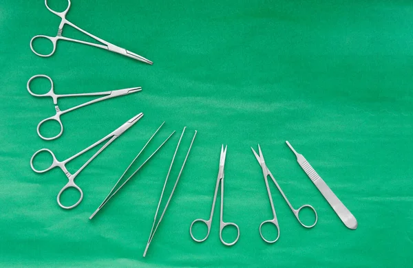 Chirurgické Nástroje Nůžkami Pro Chirurga Lékařské Péči — Stock fotografie