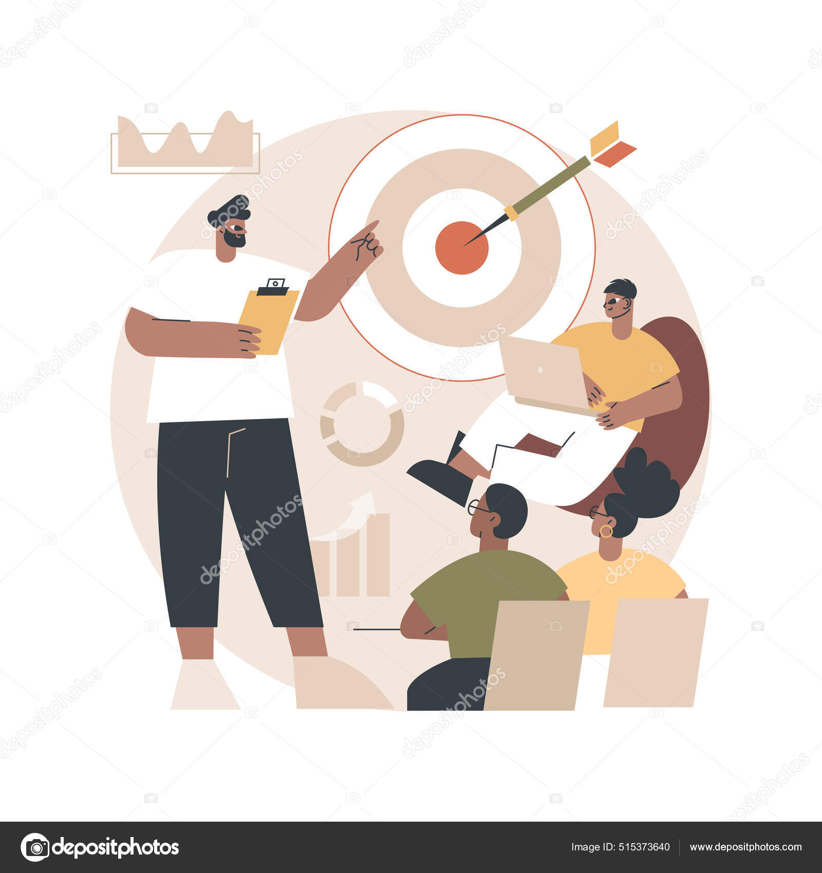 Internal marketing abstract concept vector illustration. Stock Vector
