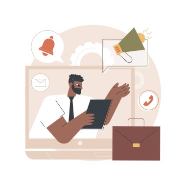 Görev uyarısı: Soyut konsept vektör illüstrasyonu.