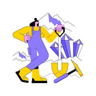 Jeoloji soyut konsept vektör çizimi.