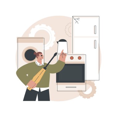 Ev aletlerinin onarımı soyut konsept vektör çizimi.