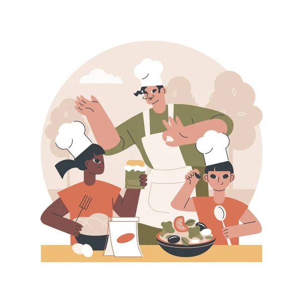 Campo di cucina concetto astratto vettoriale illustrazione. — Vettoriale Stock