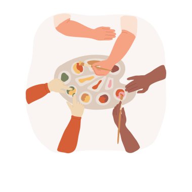 İzole edilmiş çizgi film vektör çizimlerini karıştırmayı öğren.