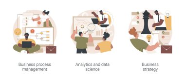 Şirket başarısı soyut konsept vektör çizimleri.